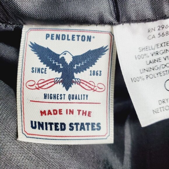 Pendleton Women's Gray Wool Dress Pants Slash Pocket Straight Leg Size 12 (A-2) - Picture 13 of 15